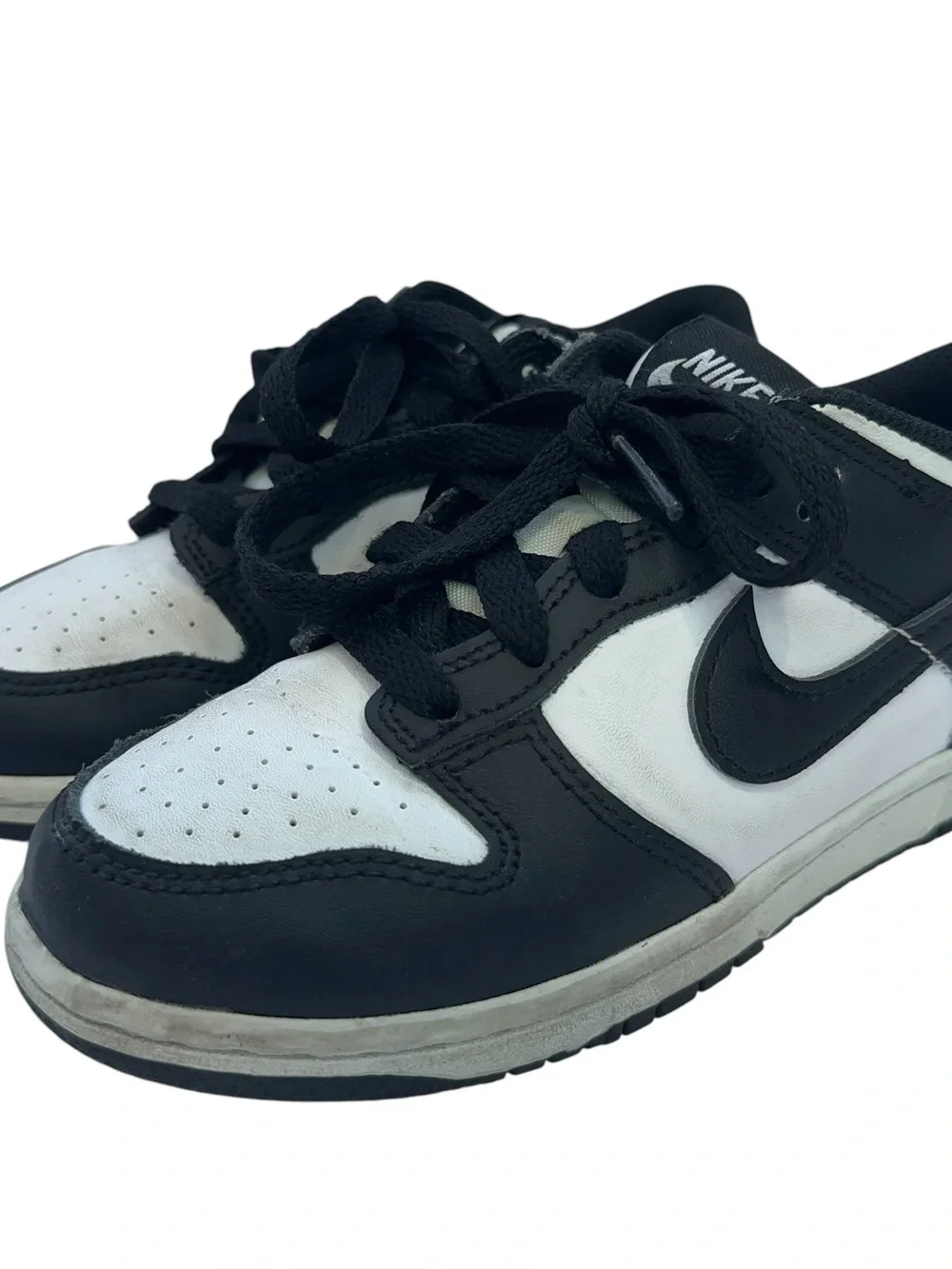 Nike Dunk Low Panda Black Kids Youth Size 13.5C CW1588-100